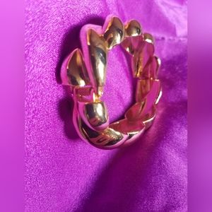 Designer gold bangle bracelet